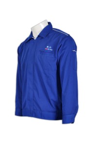 D140 sample-made industrial uniform jacket Design jacket style Brand-name buckle Order group staff uniform Uniform store HK
